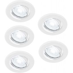 Nordlux Canis lampa do zabudowy 5x4,7W LED biała 49760101