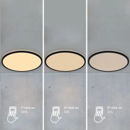 Nordlux Oja plafon 1x38W LED czarny/biały 50066103