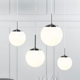 Nordlux Cafe lampa wisząca 1x40 W biała-srebrna 39553001