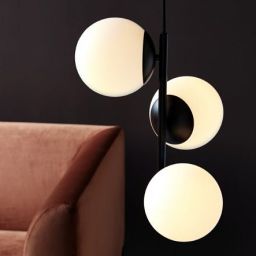 Nordlux Lilly lampa wisząca 3x40 W biała-czarna 48603003
