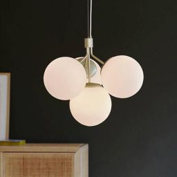 Nordlux Ivona lampa wisząca 4x28 W biała-mosiądz 2112153035