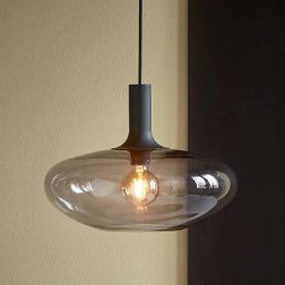 Nordlux Alton lampa wisząca 1x60 W czarna-przydymiona 48973047