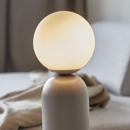 Nordlux Notti lampa stołowa 1x40 W biała-szara 2011035010