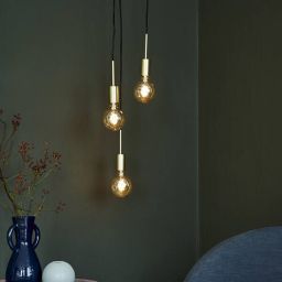 Nordlux Paco lampa wisząca 3x40 W mosiądz 2112063035