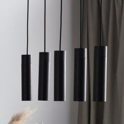 Nordlux Tilo lampa wisząca 5x15W czarna 2010483003