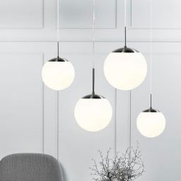 Nordlux Cafe 25 lampa wisząca 1x60W biała/srebrna 39573001