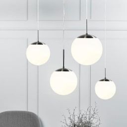 Nordlux Cafe 30 lampa wisząca 1x60W biała/srebrna 39583001