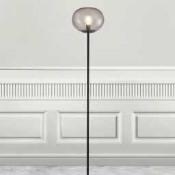 Nordlux Alton lampa stojąca 1x25W przydymiona/czarna 2010514047