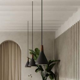 Nordlux DFTP Nori 18 lampa wisząca 1x40W czarny/brązowy 2120803003