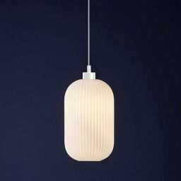 Nordlux Milford lampa wisząca 1x40 W biała-opal 46573001