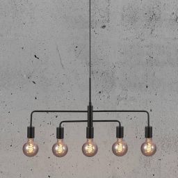 Nordlux Gloom lampa wisząca 5x40W czarny 2113053003