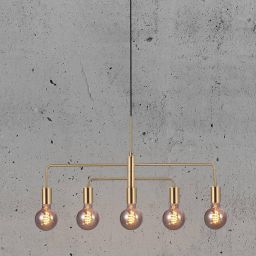 Nordlux Gloom lampa wisząca 5x40W mosiądz/złoty 2113053035