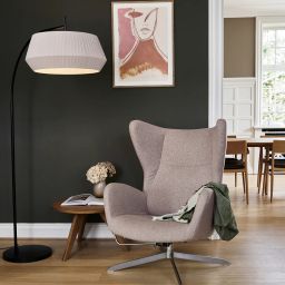 Nordlux Dicte lampa stojąca 1x60 W czarna-beżowa 2112414009