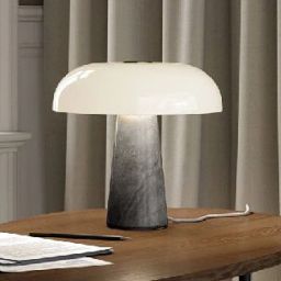 Nordlux DFTP Glossy lampa stołowa 1x15W szary/biały opal 2020505010