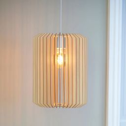 Nordlux Asti lampa wisząca 1x40W naturalne drewno 2213133014