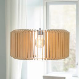 Nordlux Asti lampa wisząca 1x40W naturalne drewno 2213143014