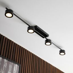 Nordlux Clyde lampa podsufitowa 4x5 W czarna 2213530103
