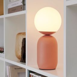 Nordlux Notti lampa stołowa 1x25W terakota/biały 2011035059