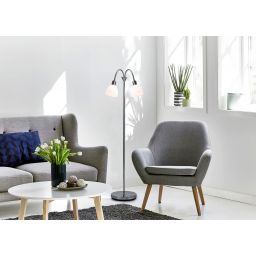 Nordlux Ray lampa stojąca 2x25 W chrom-opal biały 63224033