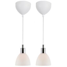 Nordlux Ray lampa wisząca 2x40 W chrom 63233033