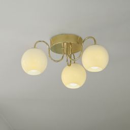 Nordlux Franca lampa podsufitowa 3x40 W biała-mosiądz 2312506035