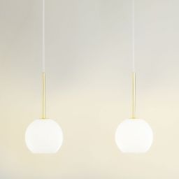 Nordlux Franca lampa wisząca 1x40 W biała-mosiądz 2312523035