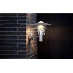 Nordlux Lønstrup kinkiet zewnętrzny z czujnikiem ruchu i zmierzchu 1x60 W ocynkowany 71412031