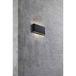 Nordlux Kinver kinkiet zewnętrzny 2x8,5 W czarny 84181003