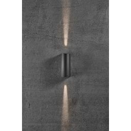 Nordlux Asbol Round kinkiet zewnętrzny 2x6,5 W czarny 84971003