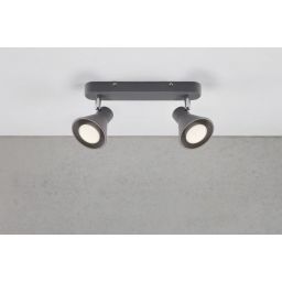 Nordlux Eik lampa podsufitowa 2x35W czarna 45770103