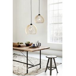 Nordlux Chino lampa wisząca 1x60 W drewno 84833014