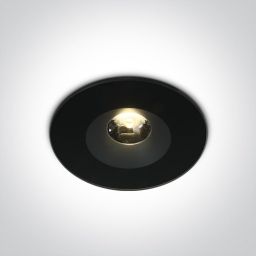 One Light Baida lampa podsufitowa zewnętrzna 1x6W czarna 10106V/B/W