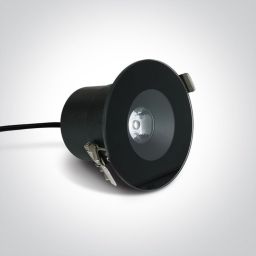 One Light Baida lampa podsufitowa zewnętrzna 1x6W czarna 10106V/B/W