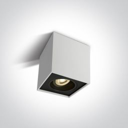One Light Karlowasi lampa podsufitowa 1x10W biały/czarny 12105YA/W