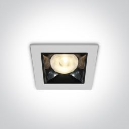 One Light Apollonos lampa do zabudowy 1x6W biały/czarny 50106B/W/W