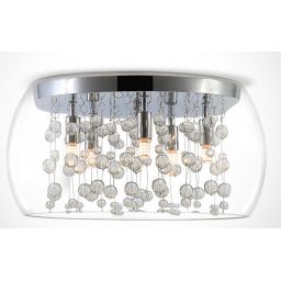 One Light Fotoni lampa podsufitowa 5x9 W chrom 62166B
