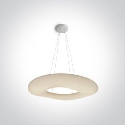 One Light Apidea lampa wisząca 1x80 W biała 63110C/W