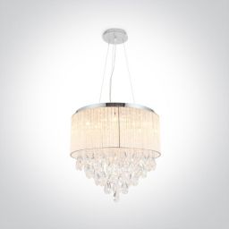 One Light Chloe lampa wisząca 9x9W chrom/kryształ 63130P