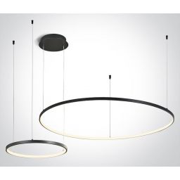 One Light Verdun 2 lampa podsufitowa 1x65 W czarna 63150A/B/W