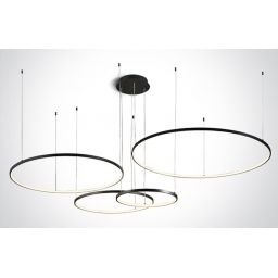 One Light Verdun 4 lampa wisząca 1x100 W czarna 63150C/B/W