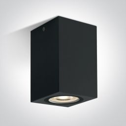 One Light lampa podsufitowa zewnętrzna 1x6 W czarna 67142D/B