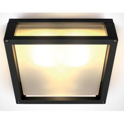 One Light Psofida S plafon zewnętrzny 2x12 W czarna 67420B/B