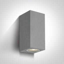 One Light kinkiet zewnętrzny 2x7W szary 67426A/G