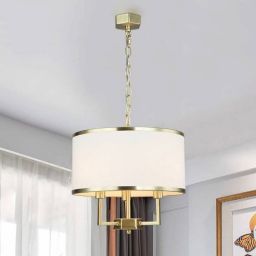 Open Design (Orlicki Design) Casa Old Gold S lampa wisząca 3x12W złoto satynowe/kremowa biel OR80223