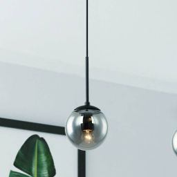 Open Design (Orlicki Design) Bao I Nero Fume lampa wisząca 1x8W czarny/szkło dymione OR80063