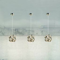 Open Design Carera Cromo S lampa wisząca 1x7W złota OR80193