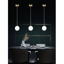 Open Design (Orlicki Design) Bao lampa wisząca 1x8 W biała-złota OR80087