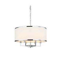 Open Design Casa Cromo M lampa wisząca 6x15W chrom/kremowa biel OR80216