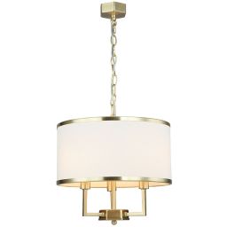 Open Design (Orlicki Design) Casa Old Gold S lampa wisząca 3x12W złoto satynowe/kremowa biel OR80223