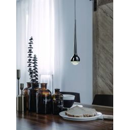 Open Design (Orlicki Design) Cappi Nero lampa wisząca 1x5W czarna OR80247